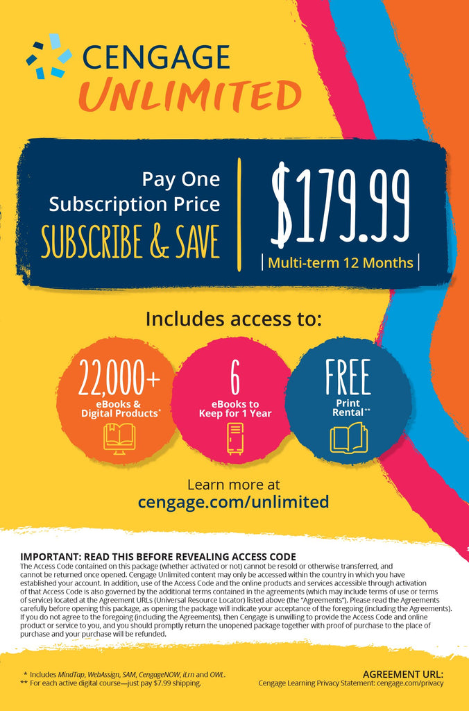 Cengage Unlimited 1 Year Access Code